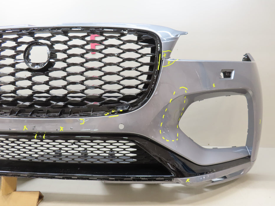 2021-2023 JAGUAR F-PACE FRONT BUMPER COVER PANEL W/GRILLE W/LOWER OEM