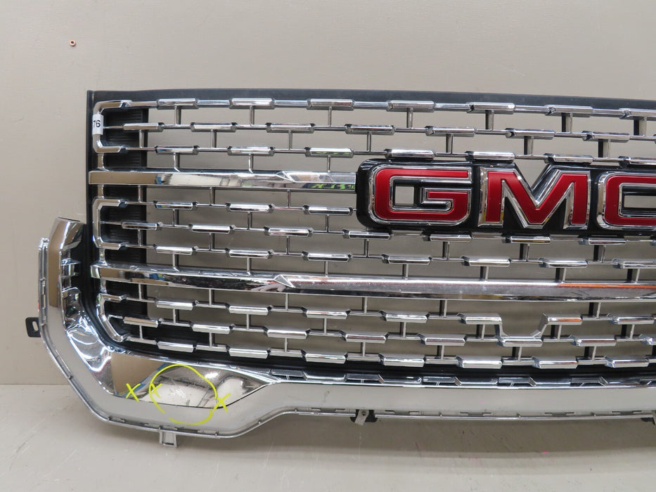 2020-2022 GMC ACADIA DENALI FRONT RADIATOR GRILLE W/ EMBLEM BADGE OEM 84818781