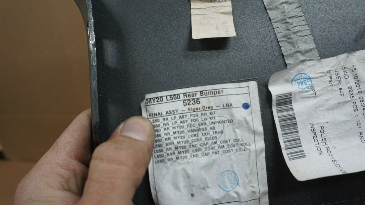 2015-2019 LAND ROVER DISCOVERY SPORT REAR PASSENGER SIDE BUMPER END CAP OEM