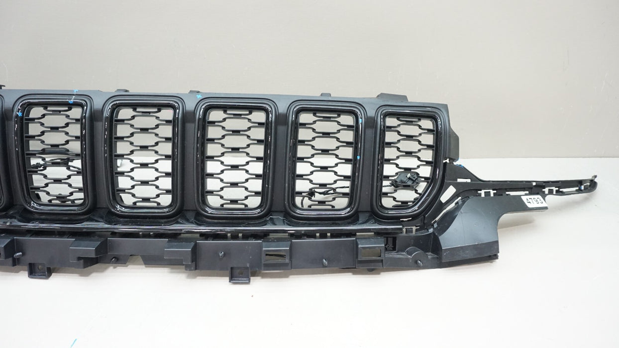 2021-2023 JEEP GRAND CHEROKEE FRONT UPPER RADIATOR GRILLE GRILL W HARNESS OEM