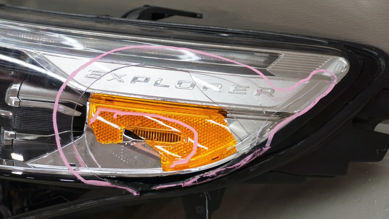 2020-2024 FORD EXPLORER FRONT LEFT DRIVER SIDE HEADLIGHT OEM LB5B-13W030-BG
