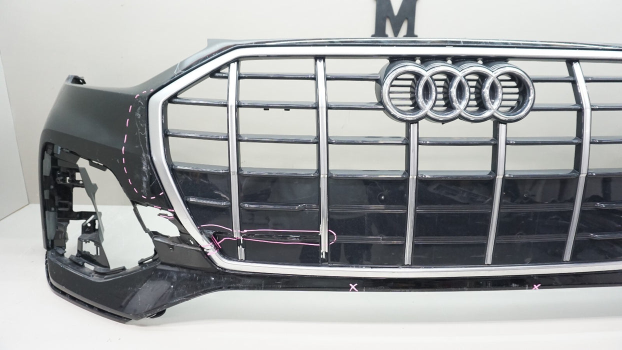 2021-2023 AUDI Q5 FRONT BUMPER COVER W/ GRILLE GRILL EMBLEM BADGE OEM 80A807437P