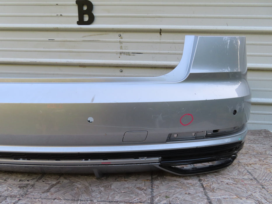 2019 AUDI A8 REAR SPORT BUMPER COVER W/ LOWER VALANCE PANEL TRIM OEM 4N0807511D