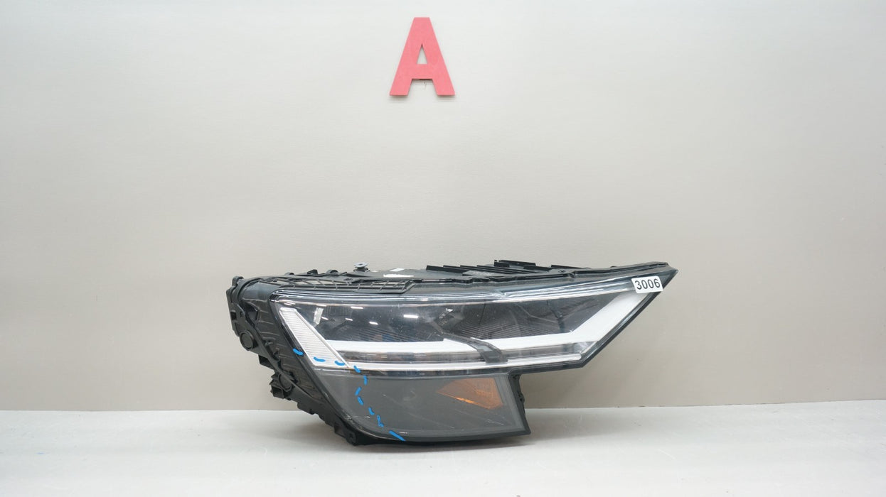 2019-2023 AUDI Q8 FRONT RIGHT PASSENGER SIDE LED HEADLIGHT OEM