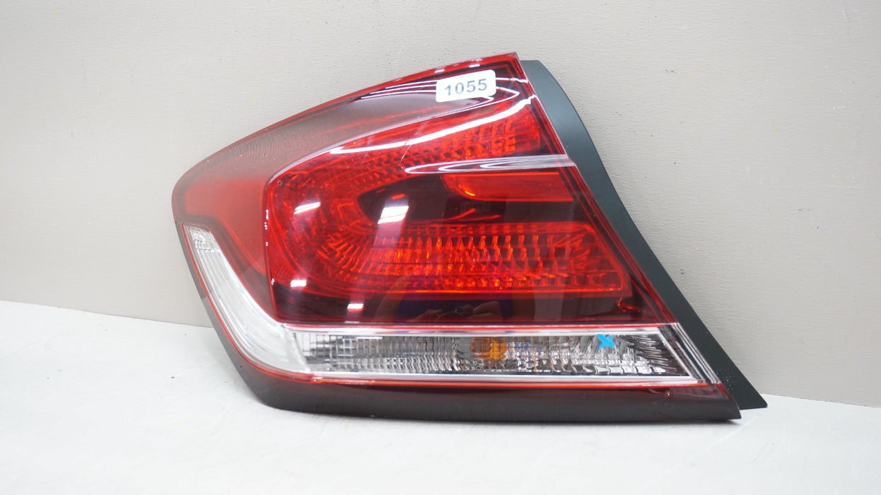 2013-2015 HONDA CIVIC FRONT LEFT DRIVER SIDE HALOGEN TAIL LIGHT AFTERMARKET CAPA