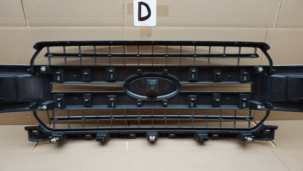 2018 - 2020 FORD F-150 FRONT BUMPER RADIATOR GRILLE GRILL W/ CHROME MOLDING OEM