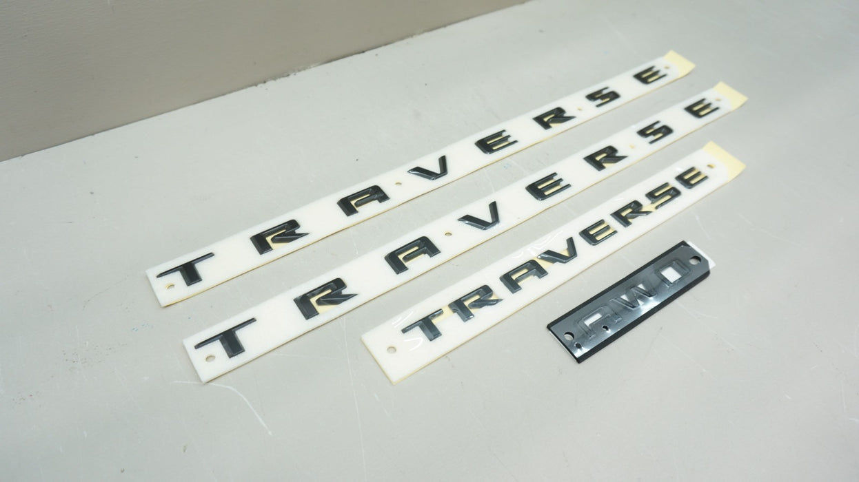 2024-2026 CHEVROLET TRAVERSE AWD BLACK EMBLEM KIT OEM *NEW* 26600324
