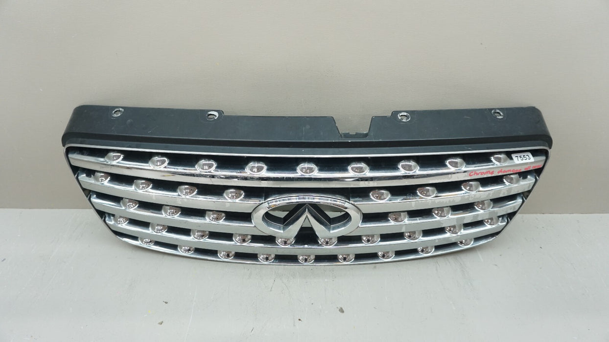 2003-2005 INFINITI FX35 FX45 FRONT UPPER RADIATOR GRILLE GRILL OEM 62310-CG000