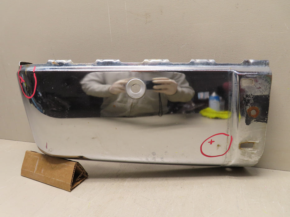 2007-2013 CHEVROLET SILVERADO REAR DRIVER SIDE BUMPER END W/SENSOR HOLE OEM