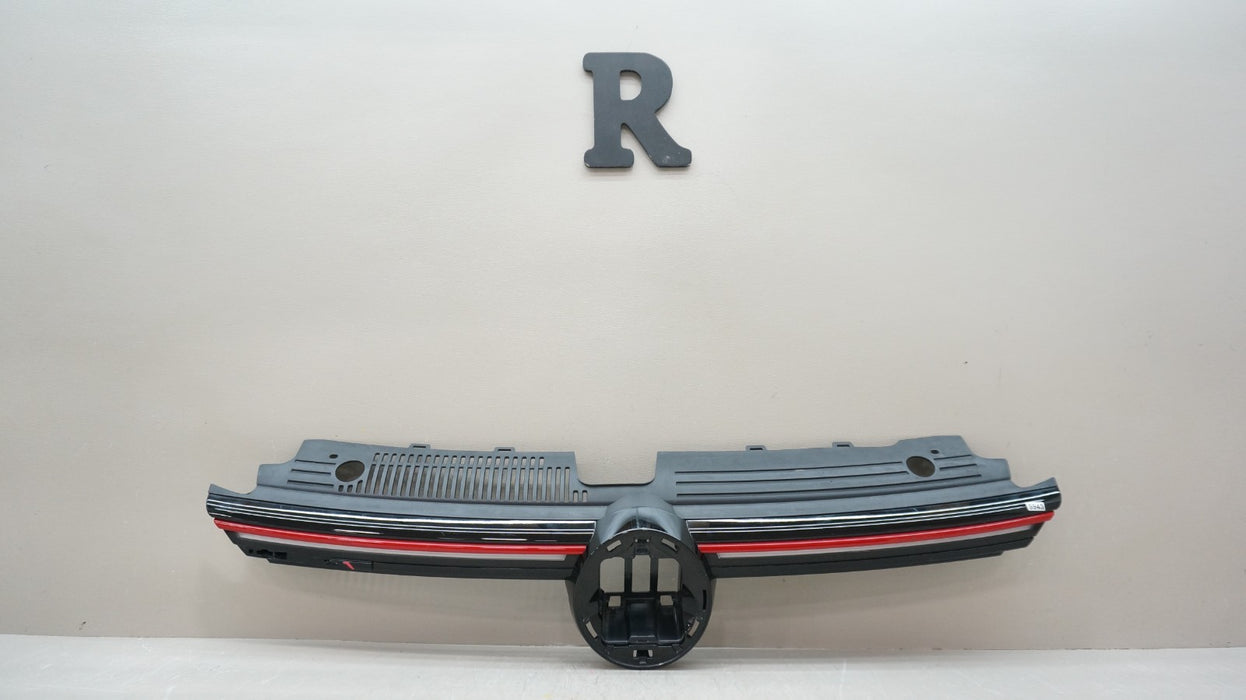 2020-2024 VOLKSWAGEN GOLF GTI FRONT UPPER GRILLE WITH LIGHTS OEM 5H0853653