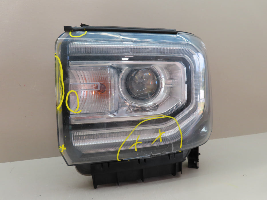 2016 2017 2018 GMC SIERRA 1500 FRONT LEFT HEADLIGHT XENON HID OEM PARTS ONLY.