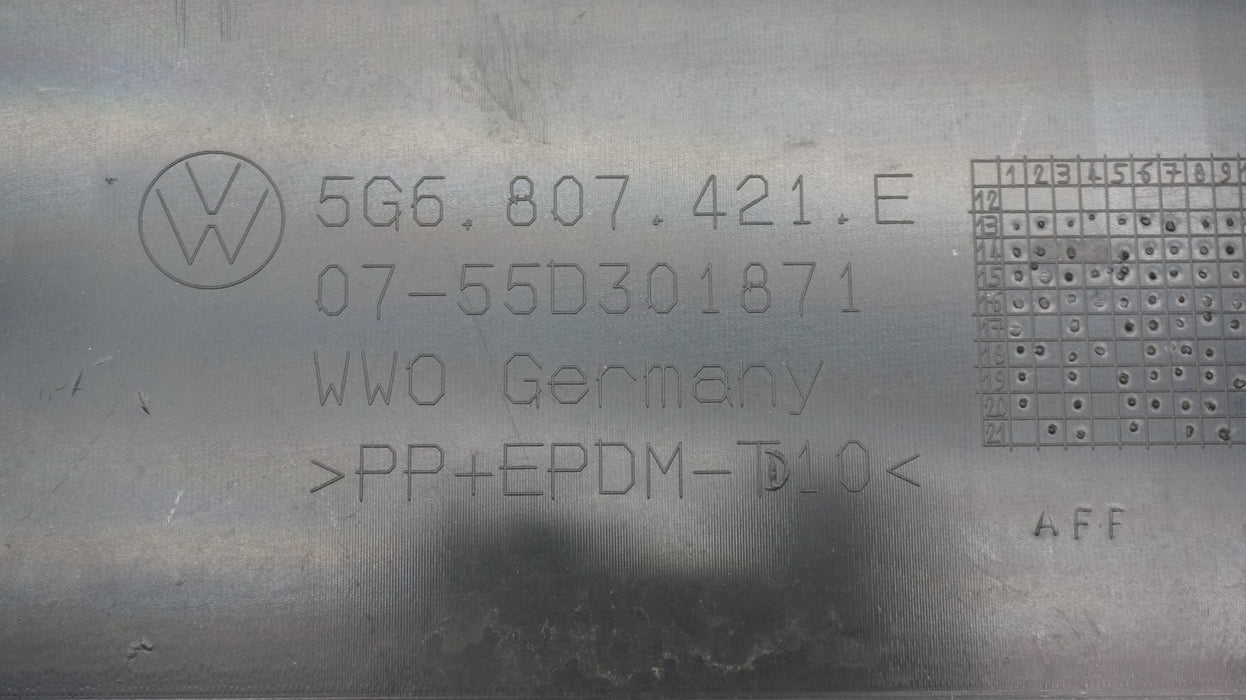 2015-2017 VOLKSWAGEN GOLF VII GTI REAR BUMPER COVER PANEL OEM 5G6807421E