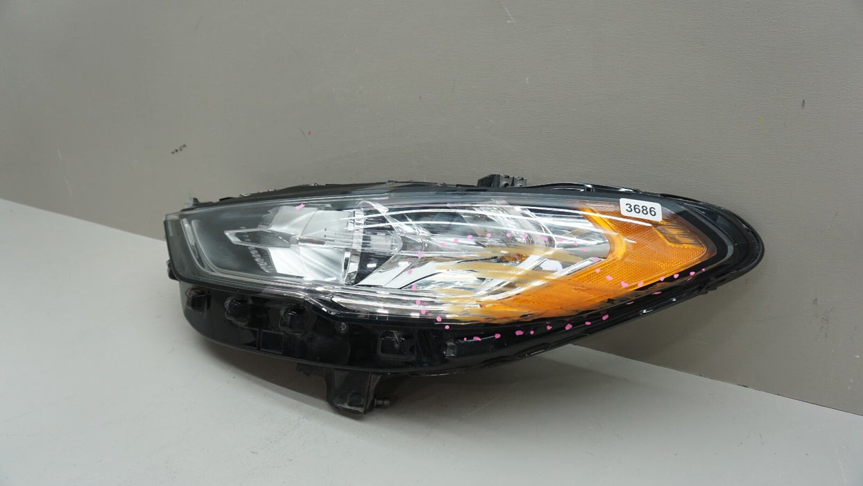 2017-2020 FORD FUSION FRONT LEFT SIDE HEADLIGHT LAMP HALOGEN OEM HS73-13W030-AK