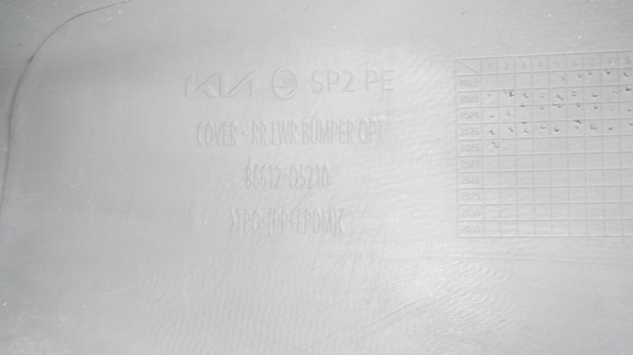 2024-2025 KIA SELTOS REAR BUMPER COVER PANEL OEM 86612-Q5710