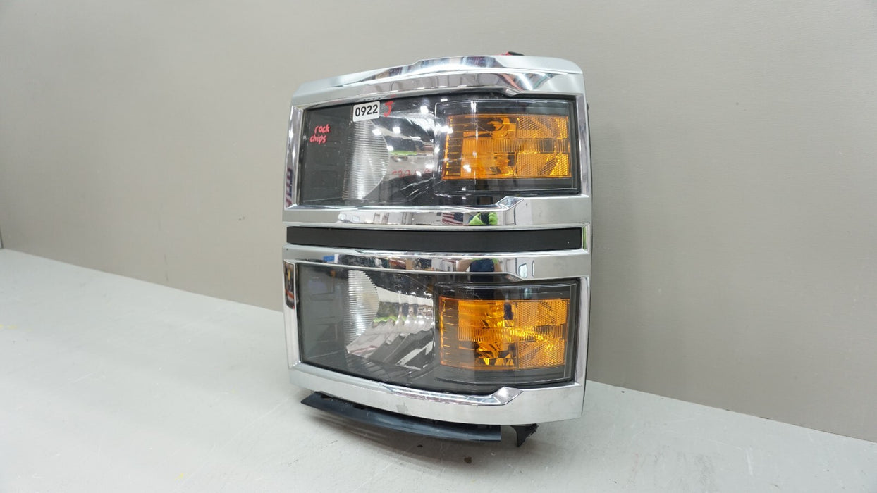 2014-2015 CHEVROLET SILVERADO 1500 FRONT LEFT DRIVER SIDE HALOGEN HEADLIGHT OEM
