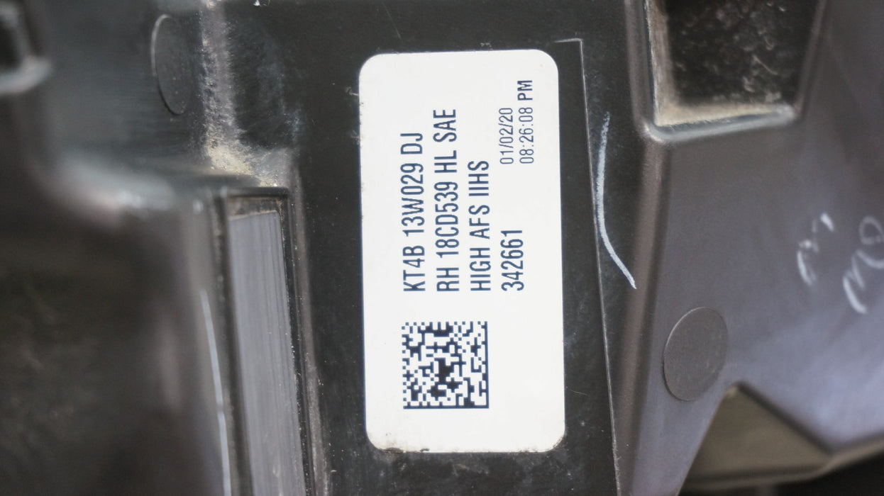 2019-2024 FORD EDGE FRONT RIGHT PASSENGER SIDE LED HEADLIGHT OEM