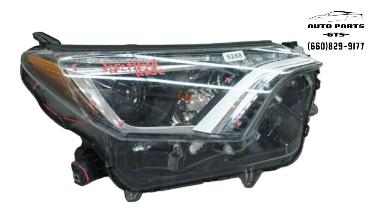 2016-2018 TOYOTA RAV4 SUV FRONT RIGHT PASSENGER SIDE HEADLIGHT LAMP HALOGEN OEM