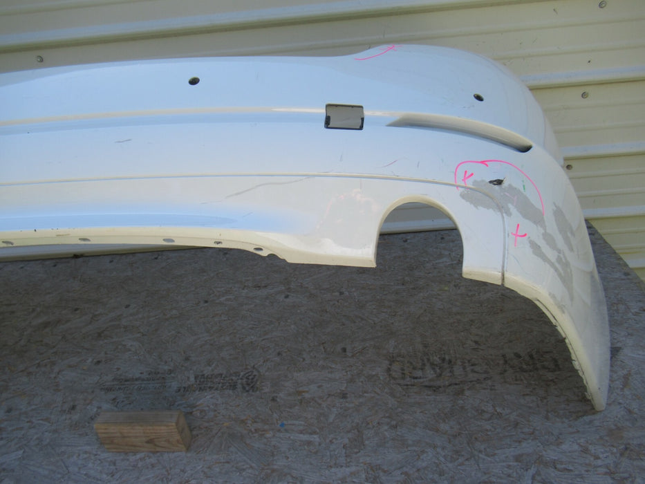2011-2013 BMW 528I F10 REAR BUMPER COVER PANEL PLASTIC ALPIWEISS 7240334 OEM
