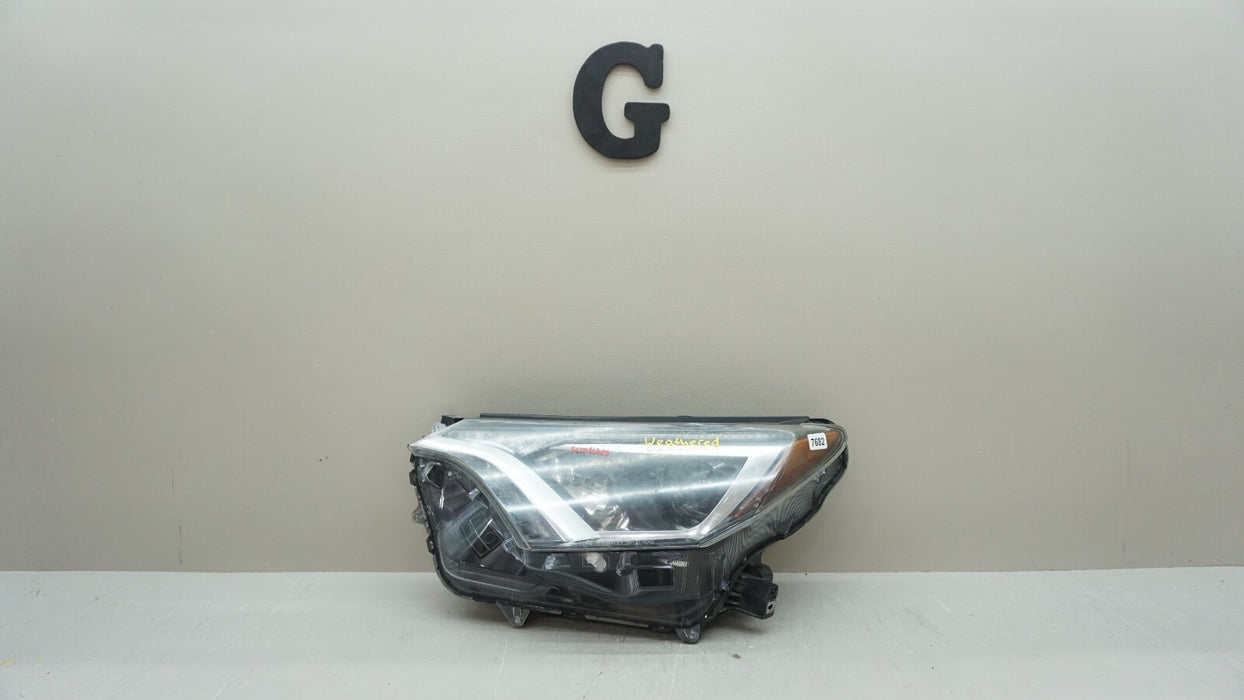 2016-2018 TOYOTA RAV4 SUV FRONT LEFT DRIVER SIDE HEADLIGHT LAMP HALOGEN OEM