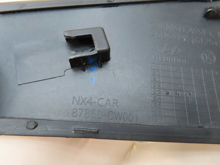 2022-2023 HYUNDAI TUCSON REAR RIGHT UPPER C PILLAR MOLDING TRIM OEM 87860-CW001