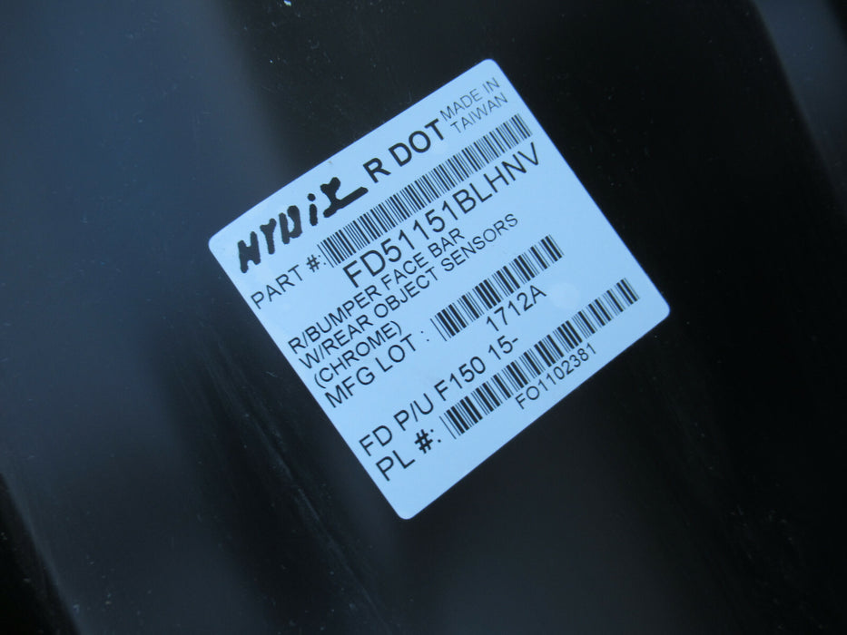 15 16 17 18 19 20 FORD F-150 F150 LEFT REAR BUMPER END CAP