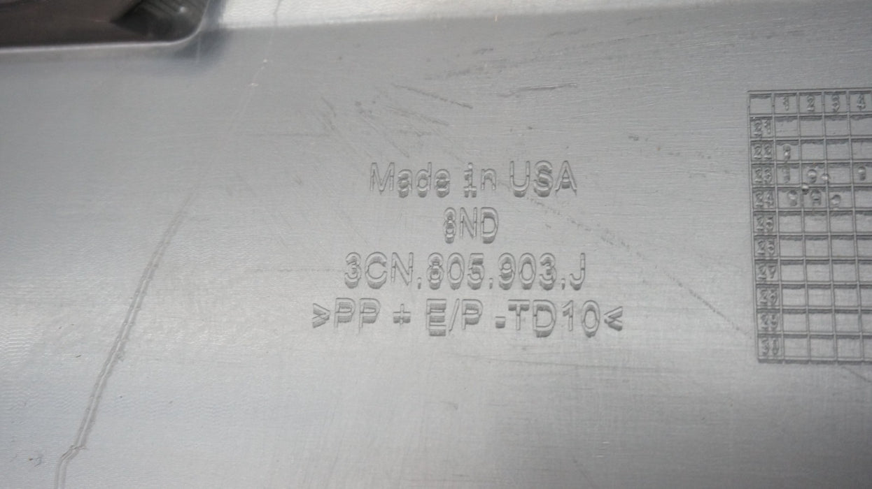 2023-2025 VOLKSWAGEN ATLAS FRONT BUMPER LOWER VALANCE COVER 3CN805903 OEM