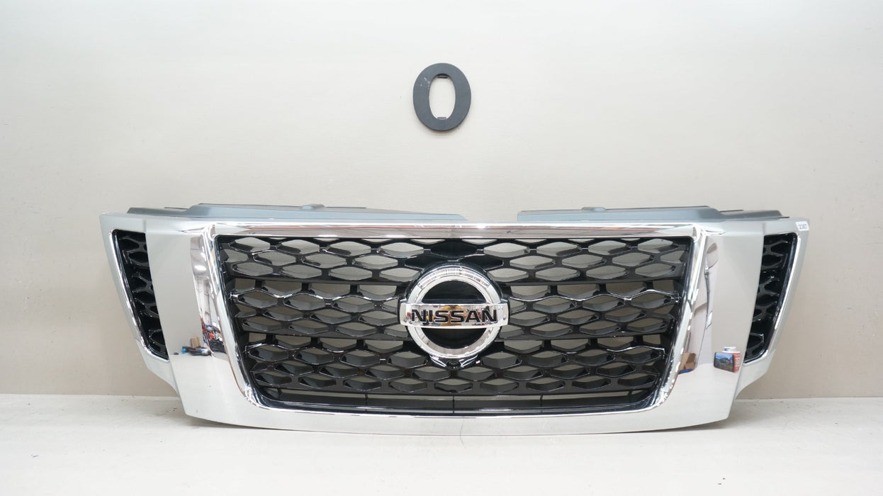 2017-2020 NISSAN ARMADA FRONT UPPER RADIATOR GRILLE GRILL 62310 5ZW0A OEM