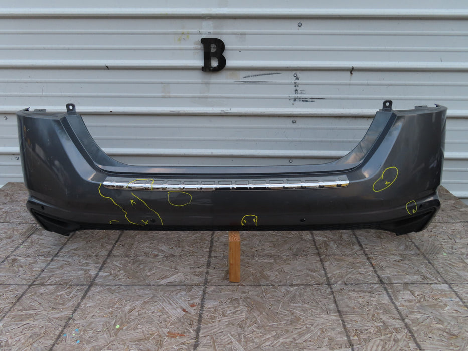 2019 2020 NISSAN ALTIMA REAR BUMPER COVER OEM W/LOWER VALANCER W/SENSOR HOLES