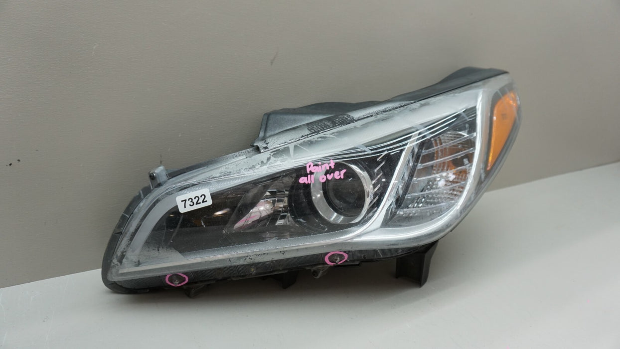 2011-2016 HYUNDAI SONATA FRONT LEFT DRIVERS SIDE HEADLIGHT OEM 11 12 13 14 15 16