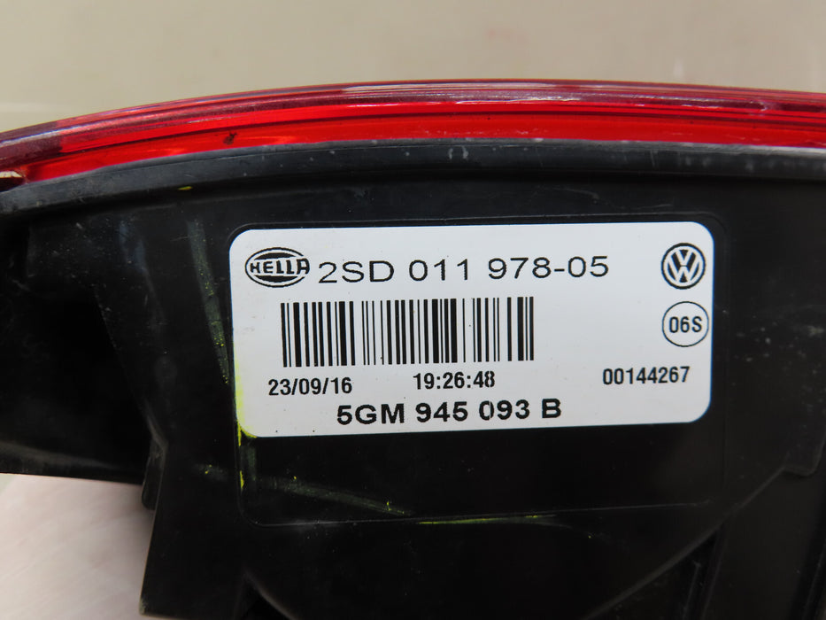 2015-2017 VOLKSWAGEN GOLF GTI REAR LEFT DRIVER SIDE INNER TAIL LIGHT OEM