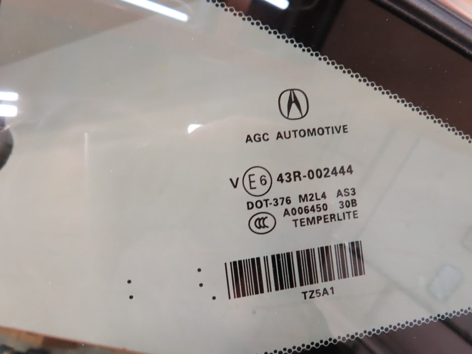 2014-2020 ACURA MDX REAR LEFT DRIVER SIDE QUARTER WINDOW GLASS OEM
