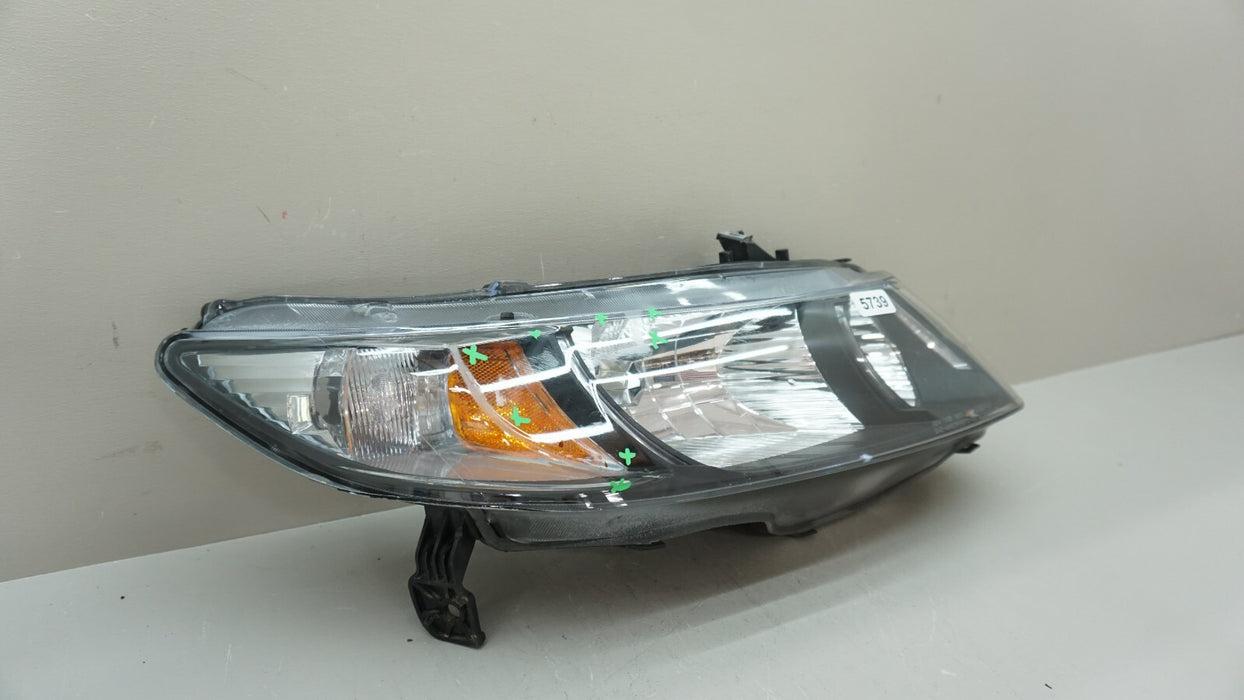 2012-2015 HONDA CIVIC RIGHT PASSENGER SIDE HEADLIGHT HALOGEN 12 13 14 15