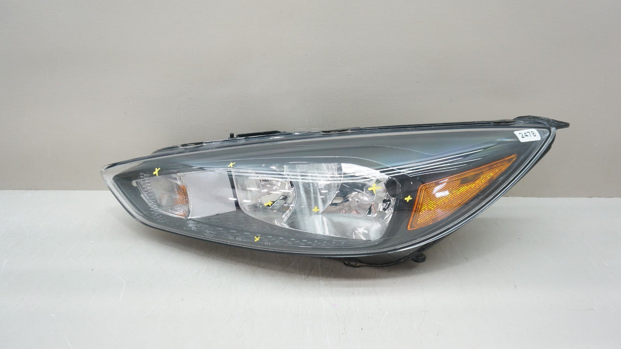 2015-2018 FORD FOCUS FRONT LEFT DRIVER SIDE HALOGEN HEADLIGHT OEM F1EB-13W030