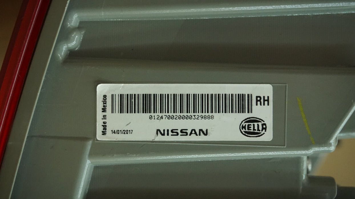 2016-2019 NISSAN SENTRA REAR RIGHT PASSENGER SIDE TAIL LIGHT OEM 265553YU0A