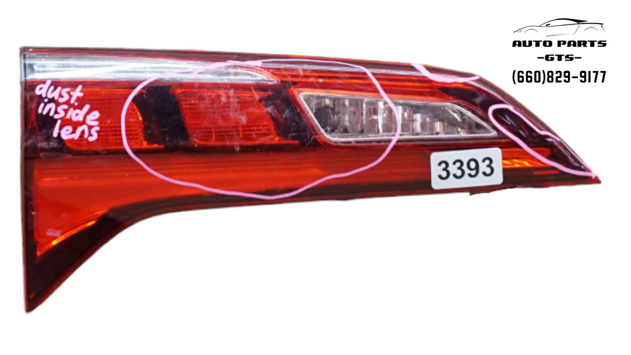 2016-2018 ACURA RDX LEFT DRIVER SIDE INNER TAIL LIGHT LED OEM 16 17 18