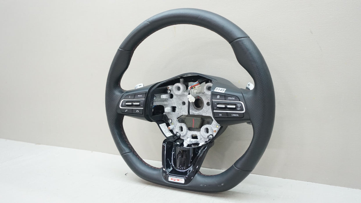 2018-2021 KIA STINGER GT1 STEERING WHEEL W/ PADDLE SHIFTERS OEM 56100-J5200CET