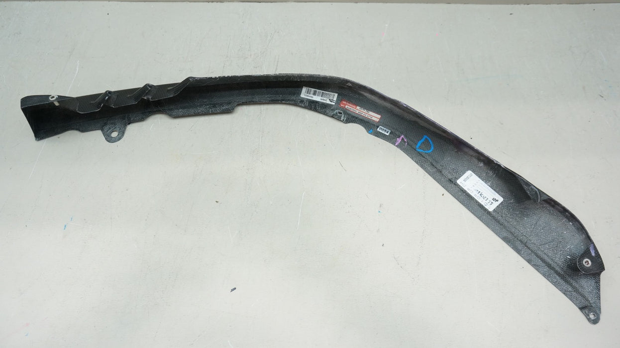 2020-2024 FERRARI SF90 FRONT BUMPER LEFT SPLITTER SPOILER LIP CARBON FIBER OEM
