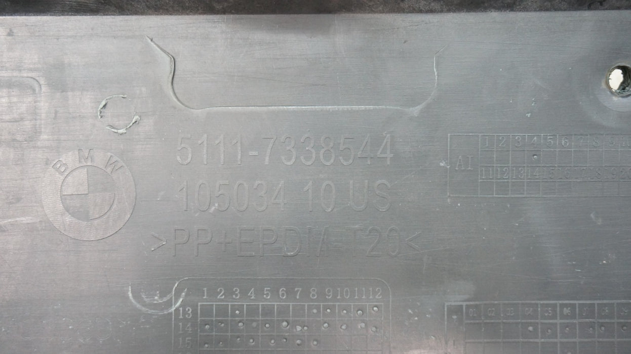 2015-2017 BMW X3 F25 FRONT LOWER BUMPER VALANCE PANEL OEM 7338544