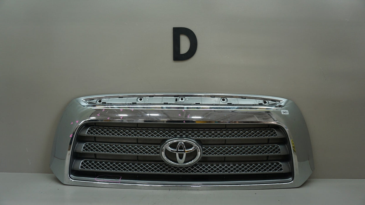 2007-2009 TOYOTA TUNDRA FRONT BUMPER GRILLE GRILL W/ EMBLEM OEM 53100-0C150