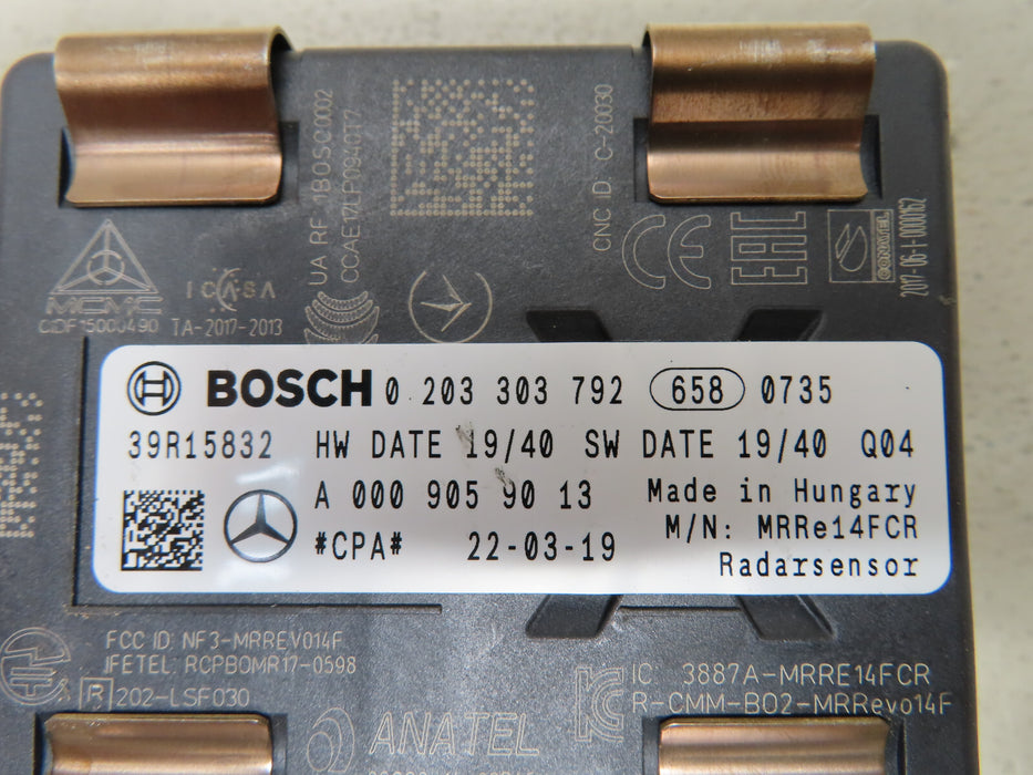 Mercedes Benz GLC C205 W253 W205 Radar Sensor OEM 0203303792