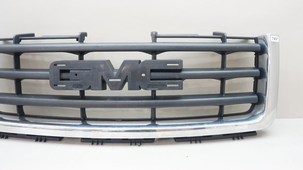 2007-2012 GMC SIERRA 1500 FRONT UPPER RADIATOR GRILLE GRILL OEM 15201485