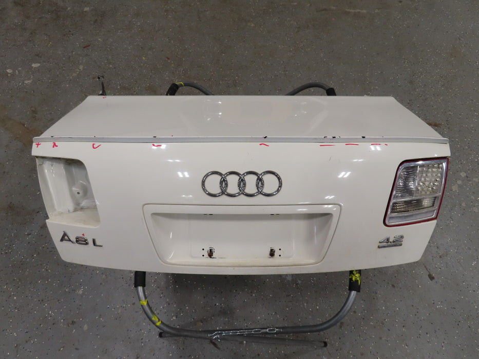2004 2005 2006 2007 AUDI A8 L REAR TRUNK LIP SHELL OEM