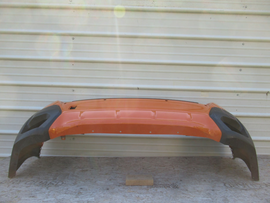 2018 2019 SUBARU CROSSTRACK REAR BUMPER COVER PLASTIC ORANGE W/O SENSORS OEM