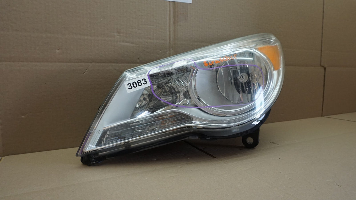 2009-2014 VOLKSWAGEN ROUTAN FRONT LEFT DRIVER SIDE HEADLIGHT LAMP HALOGEN OEM