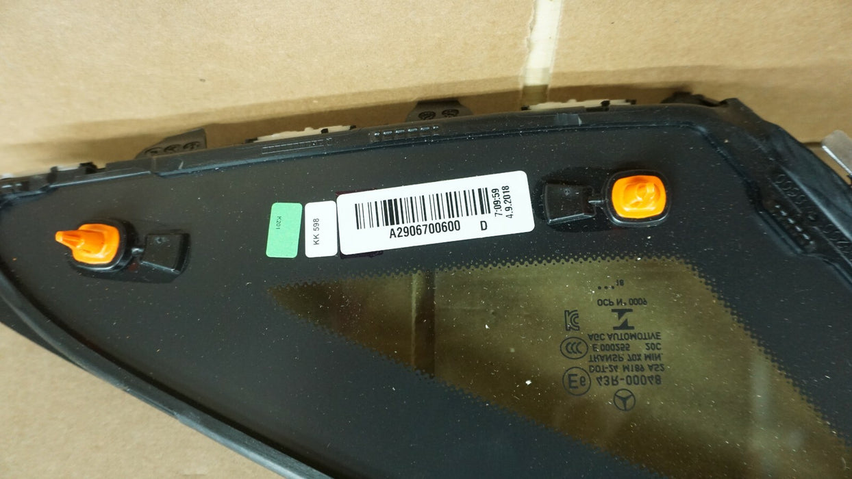 2018-2019 MERCEDES BENZ AMG GT X290 REAR RIGHT PASSENGER SIDE WINDOW GLASS OEM
