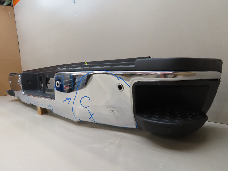 2015-2019 CHEVROLET/GMC SILVERADO/SIERRA 2500/3500 REAR METAL BUMPER OEM