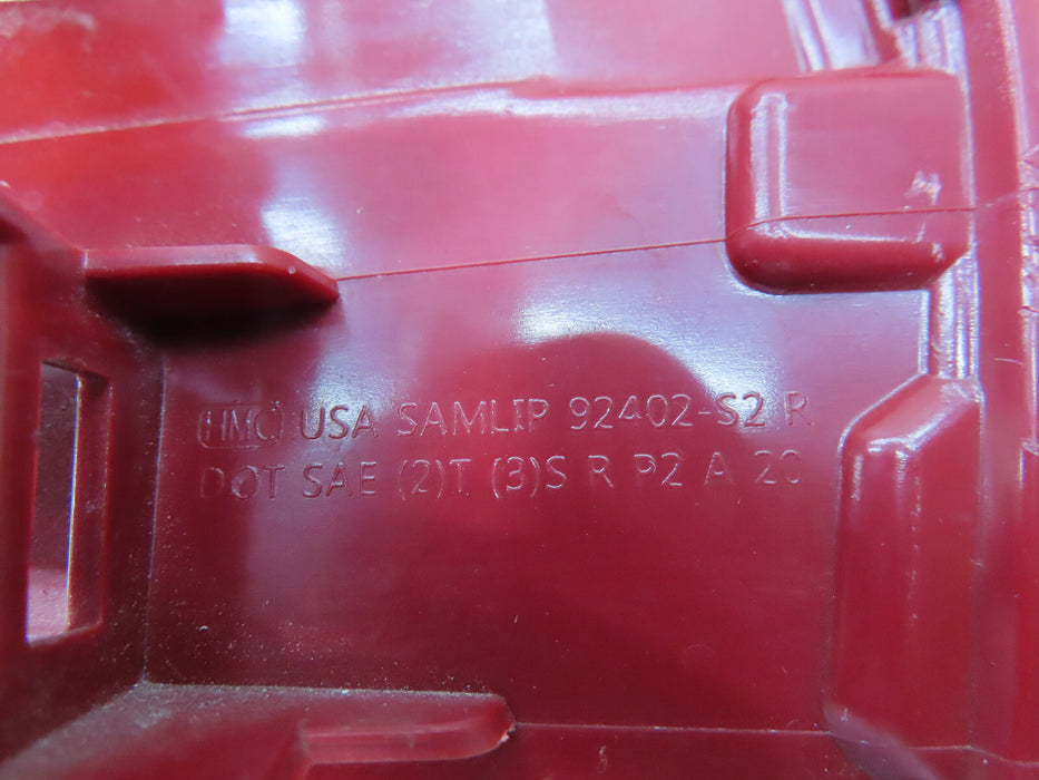 2021 2022 HYUNDAI SANTA FE REAR RIGHT PASSENGER TAIL LIGHT OUTER LED OEM