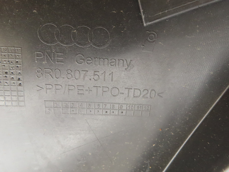 2010-2016 AUDI Q5 REAR BUMPER COVER OEM 8R0807511