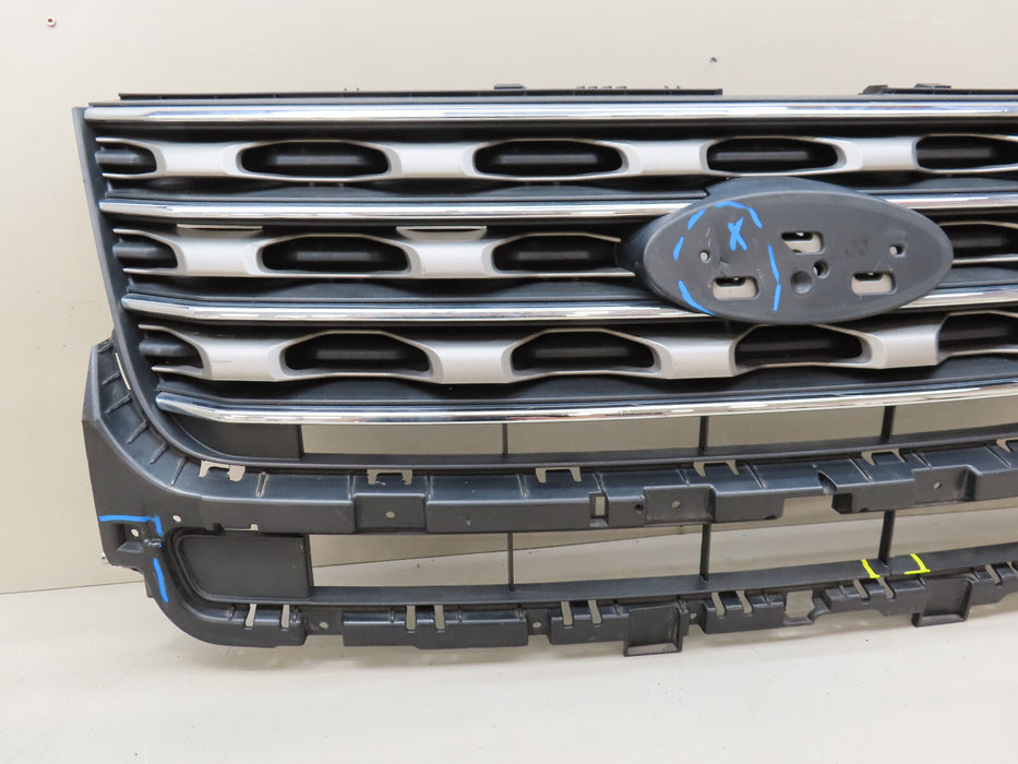 2016-2017 FORD EXPLORER FRONT BUMPER RADIATOR GRILLE GRILL OEM FB53-8150-ABW