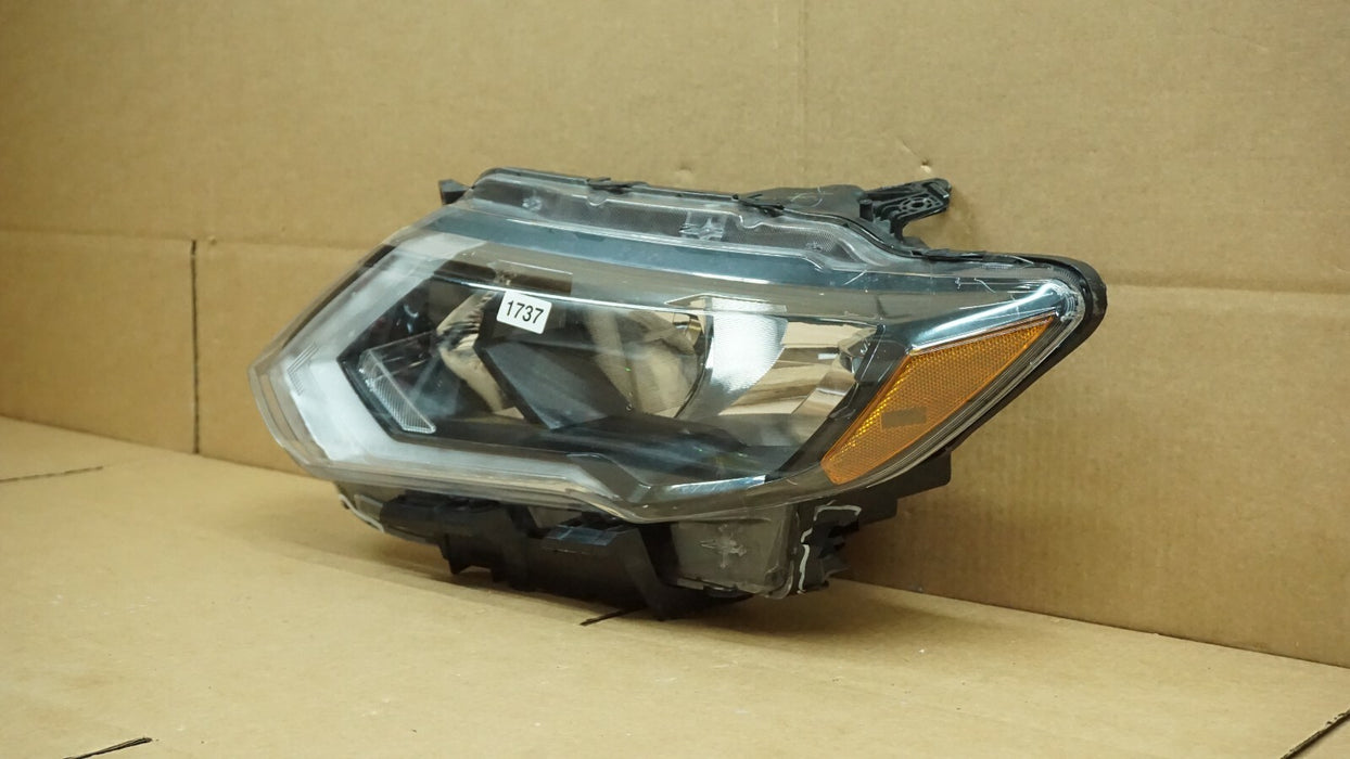 2017-2019 NISSAN ROGUE FRONT LEFT DRIVER SIDE HEADLIGHT HEADLAMP HALOGEN OEM